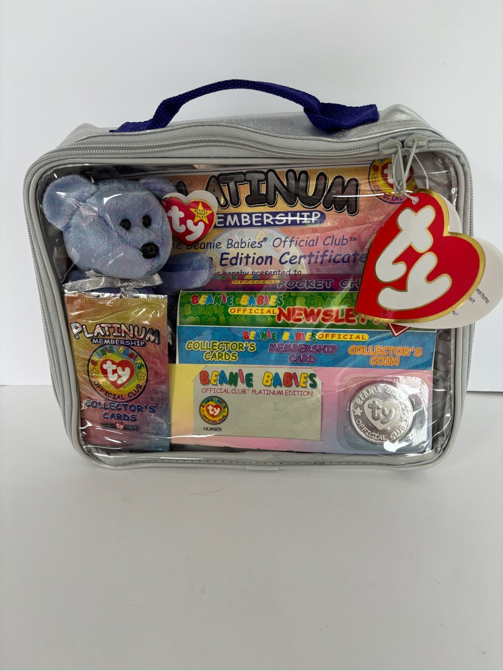NIB Vintage 1999 Ty Beanie Babies Official Club Platinum Membership Kit Sealed
